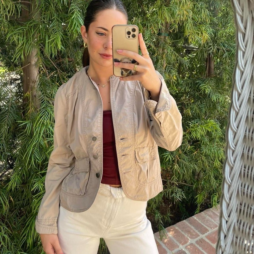 Timeless Sanctuary surpluses Khaki blazer sz m - Picture 1 of 7